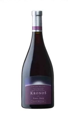 KRONOS Pinot Noir Iconic Estate 0.75L vin roșu sec premium România, Pinot Noir KRONOS Dealu Mare, vin roșu limitată ediție românesc, vin roșu taninuri fine și arome de cireșe și coacăze, vin românesc de colecție pentru evenimente, vin roșu HoReCa România