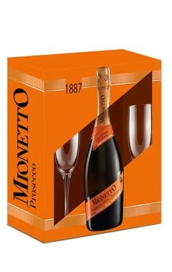 MIONETTO PROSECCO DOC TREVISO ORANGE 0.75L – PACHET 2 PAHARE MIONETTOPROSECCODOCTREVISOORANGE.L PACHETPAHARE
