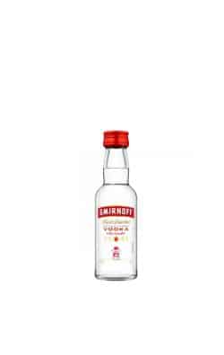 Smirnoff Red Vodka 0.05L | Vodcă Premium Miniatură (50ml) Sticlă mini Smirnoff Red 0.05L, Vodcă premium miniatură 50ml, Ofertă mostră vodcă Smirnoff 0.05L