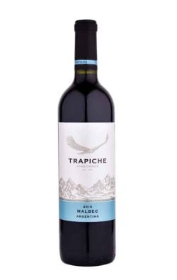 Trapiche Malbec 0.75L – Vin Roșu Sec Argentinian din Mendoza cu Caracter Intens Trapiche Malbec 0.75L vin roșu sec Argentina, Trapiche Malbec 0.75L Mendoza sticlă pe fundal alb, vin Malbec Trapiche 0.75L aromă fructe negre și condimente