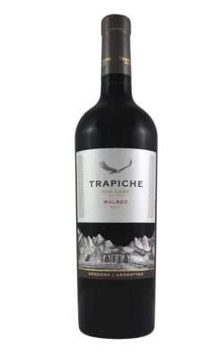 Trapiche Oak Cask Malbec 0.75 L – vin roșu sec argentinian din Mendoza cu maturare în stejar Trapiche Oak Cask Malbec 0.75 L vin roșu sec Argentina, vin roșu Trapiche Oak Cask Malbec 0.75 L sticlă pe fundal alb, Malbec Argentina Trapiche Oak Cask 0.75 L