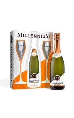 Spumant Millenium + 2 pahare Spumant Millenium + 2 pahare
