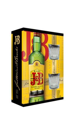 Pachet Cadou J&B cu 2 Pahare Pachet Cadou J&B cu 2 Pahare