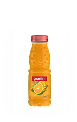 Granini Suc de Portocale cu Pulpă 0.33L Sticlă de suc Granini de portocale de 0.33L, suc de portocale cu pulpă, băutură răcoritoare necarbogazoasă Granini