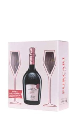 Spumant Purcari Rose Brut + 2 Pahare Spumant Purcari Rose Brut + 2 Pahare