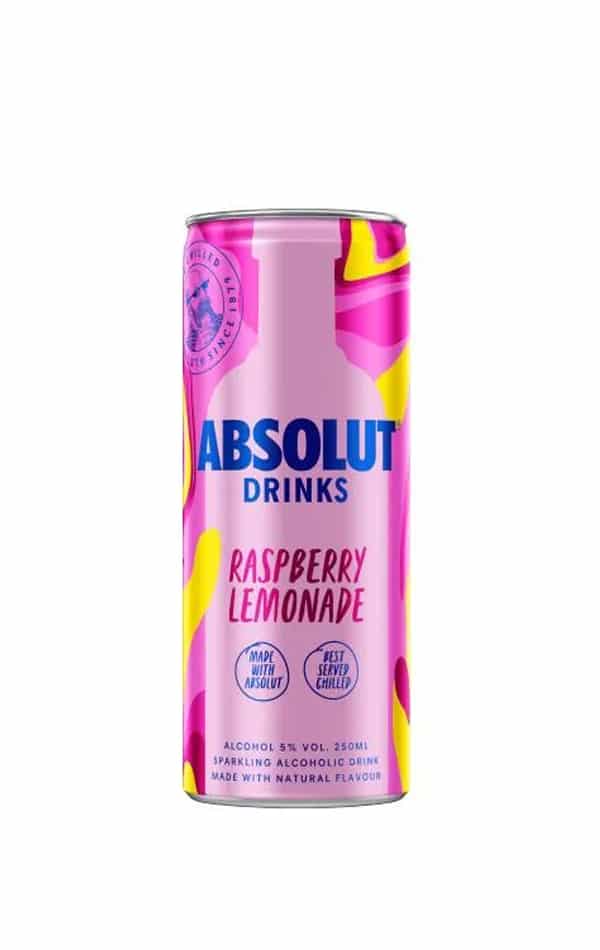 Absolut Raspberry Lemonade 0.25L (bax 24 buc.)