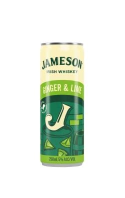 Jameson Irish Whiskey Ginger & Lime 0.25L Jameson Irish Whiskey Ginger & Lime 0.25L