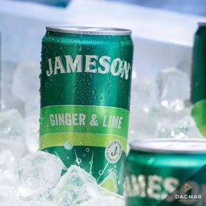 Jameson Irish Whiskey Ginger and Lime la doză, mix ready to drink