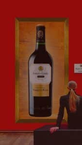 Sticla de vin Barón de Chirel, din gama de vârf Marqués de Riscal
