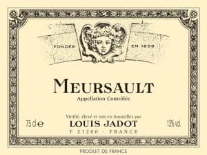 Louis Jadot Meursault etichetă