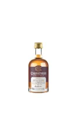 Carpathian Single Malt Madeira Cask 0.05L | Whisky Românesc Miniatură (50ml) Sticlă mini Carpathian Single Malt Madeira 0.05L, Miniatură whisky single malt românesc 50ml, Ofertă mostră whisky Carpathian Madeira Cask 0.05L