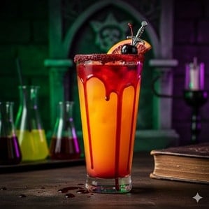 Cocktail Elixirul Sângeriu (Tequila „Bloody” Sunrise)