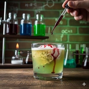 Cocktail Creierul Savantului Nebun (lichior și cremă de whisky)