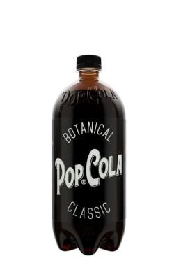 Pop Cola Botanical ZERO 1.5 L – Cola botanică zero zahăr cu extracte naturale și note rafinate Pop Cola Botanical ZERO 1.5 L băutură carbogazoasă fără zahăr, Pop Cola Botanical ZERO 1.5 L sticlă PET fundal alb, Pop Cola Botanical ZERO 1.5 L cola botanică îndulcită cu stevia