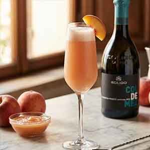 Bellini venețian cu Soligo Col de Mez Treviso Brut