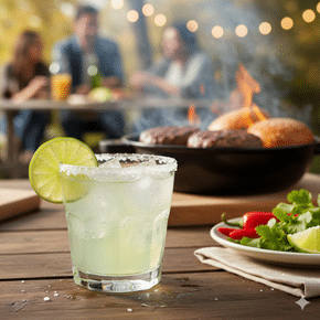 Margarita on the - Rocks Explozia de Lime Lângă Burgeri