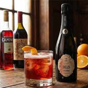 Rețetă de cocktail Negroni Sbagliato cu Freccianera Franciacorta