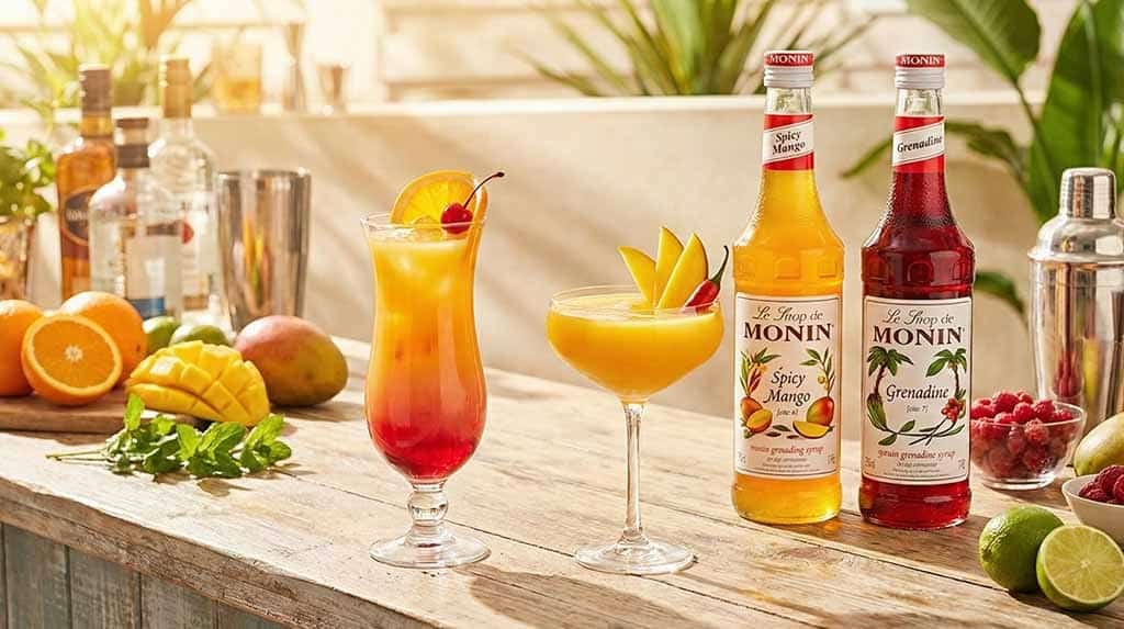 Cocktailuri fructate clasice cu siropuri Monin