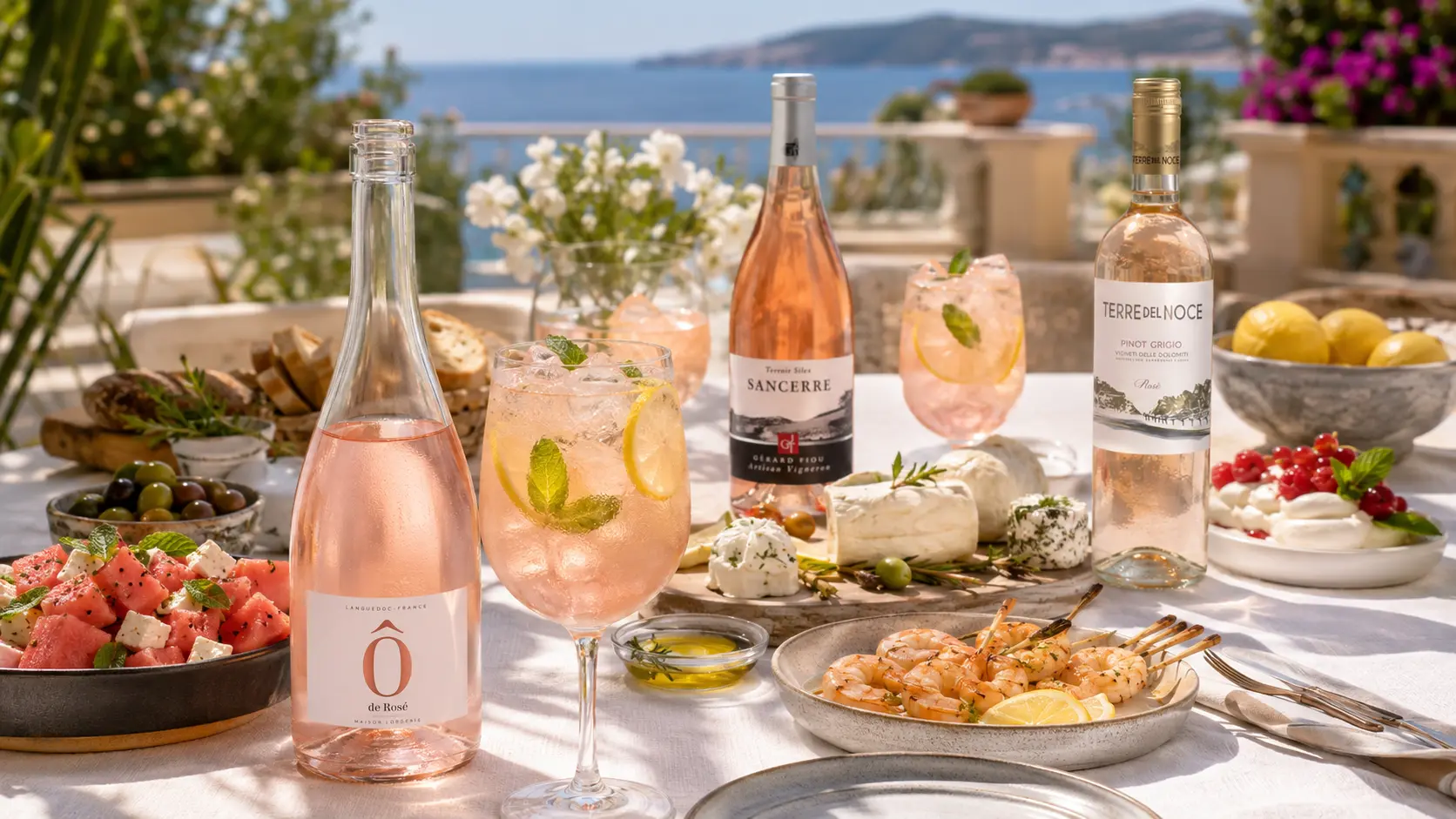 Cu ce servești cocktailul Rosé Lemonade la o masă de vară