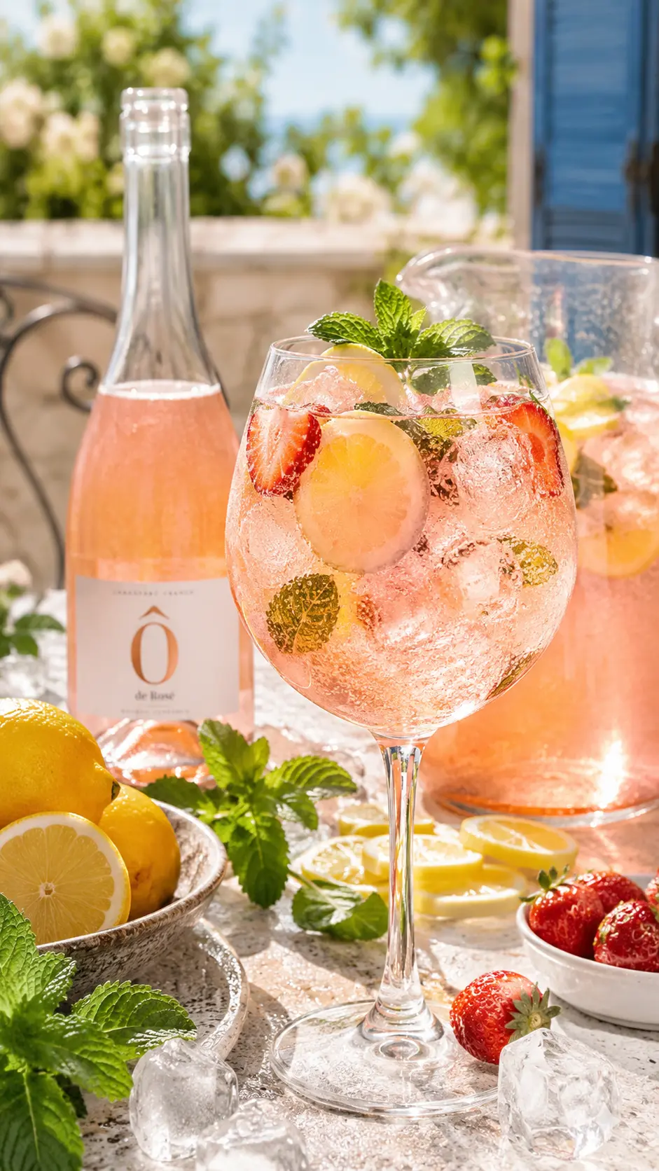 Rețeta completă a cocktailului Rosé Lemonade, pas cu pas