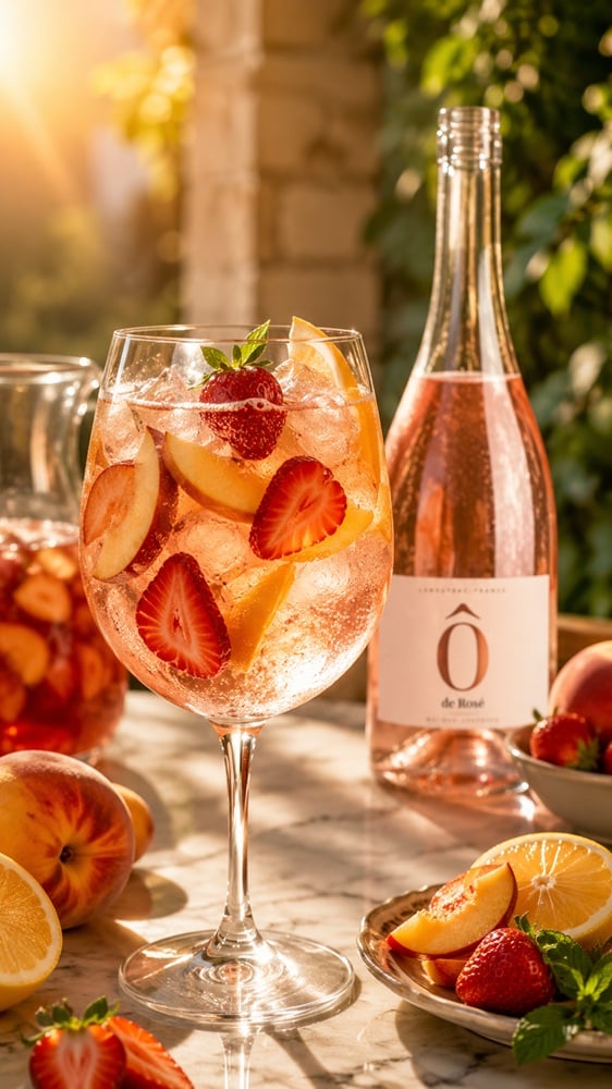 Sangria de vară cu Rosé și fructe proaspete
