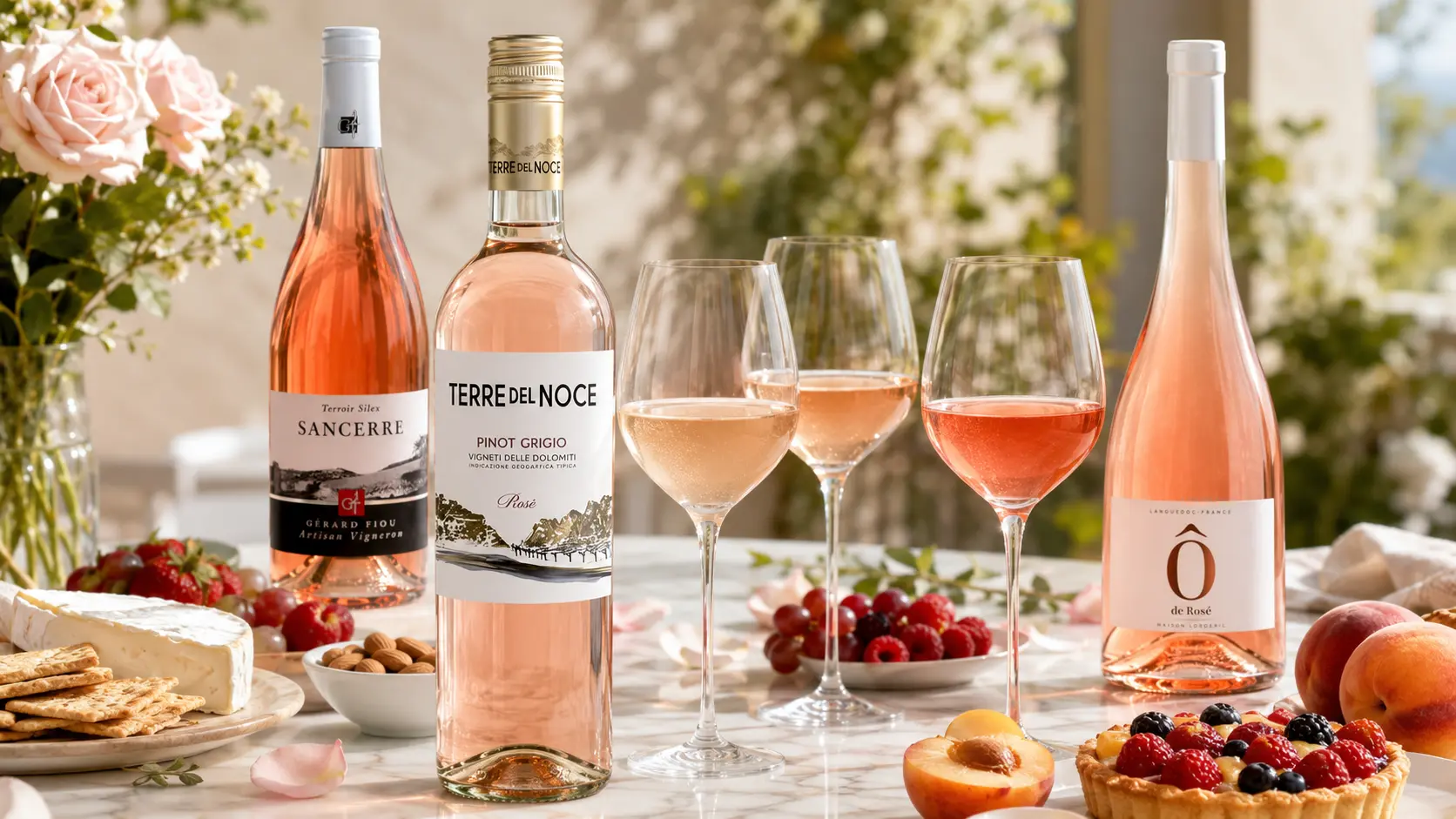 Tipuri de vin Rosé în funcție de dulceață