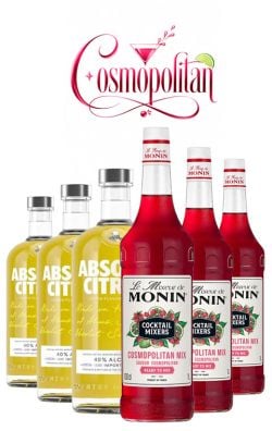 Pachet Cocktail Absolut & Monin – Cosmopolitan Pachet Cocktail Absolut & Monin – Cosmopolitan