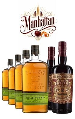 Pachet Cocktail Bulleit & Del Professore – Manhattan Pachet Cocktail Bulleit & Del Professore – Manhattan