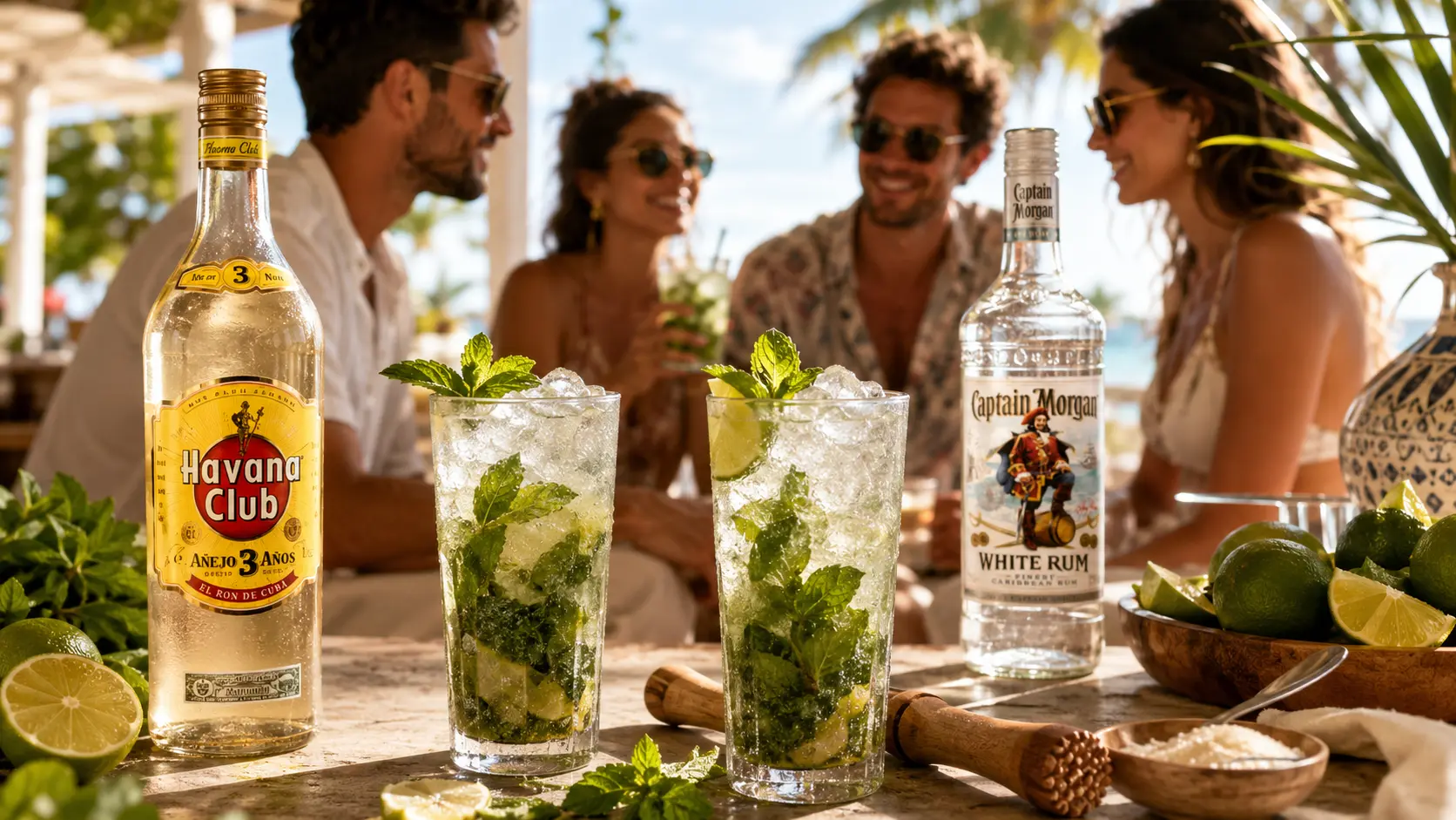Presează menta cu blândețe și pregătește primul pahar de mojito
