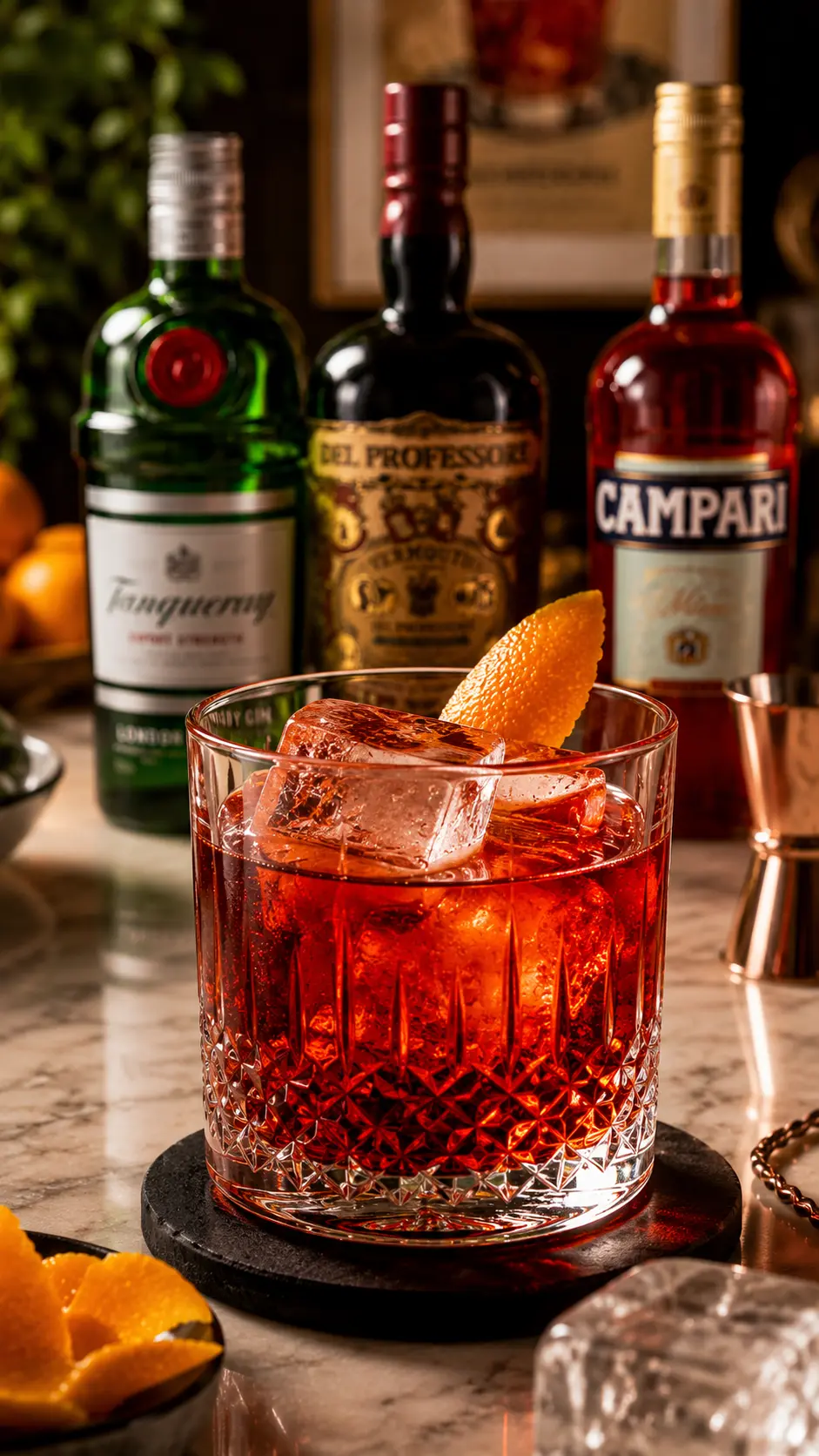 Rețeta de Negroni Cocktail, ingrediente, proporții și pașii de preparare