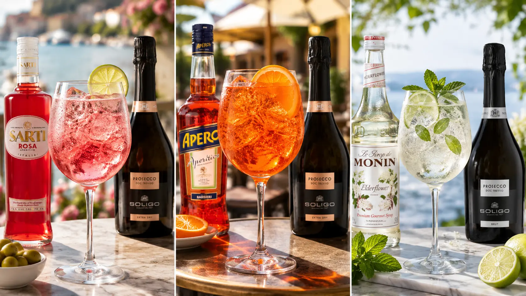 Sarti Spritz vs Aperol Spritz vs Hugo Spritz