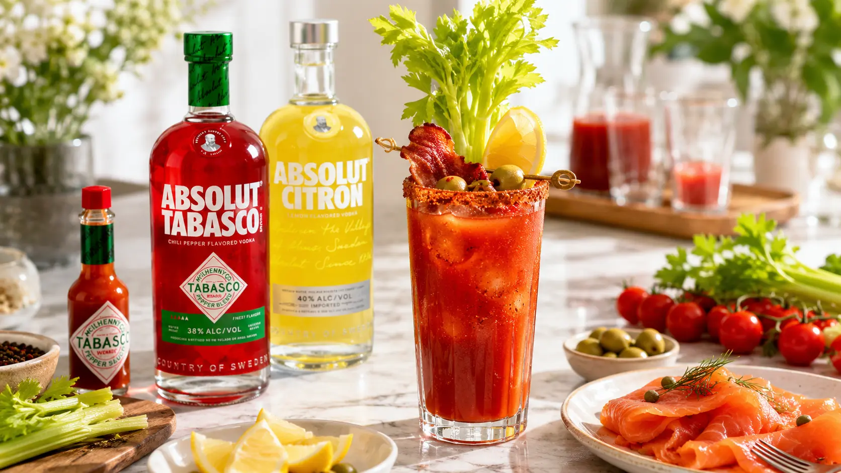 Vodcă aromată pentru cocktailul Bloody Mary