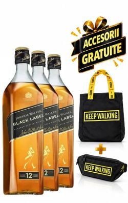 Johnnie Walker Black + Accesorii GRATUITE Johnnie Walker Black + Accesorii GRATUITE